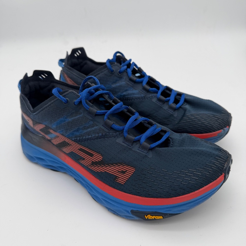 Altra Mont Blanc Mens Trail Running Shoes Navy Blue Red AL0A547K448 US 7 EU 40